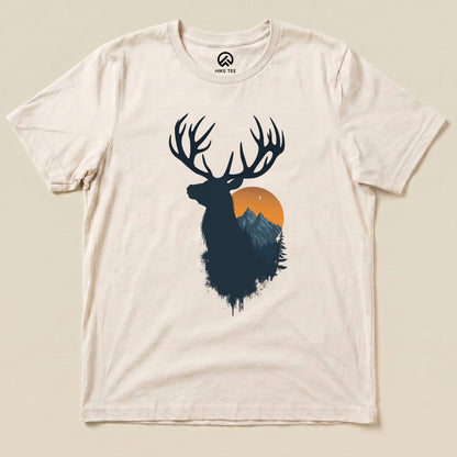Elk Sunset Shirt Hike Tee T-Shirt Natural / S