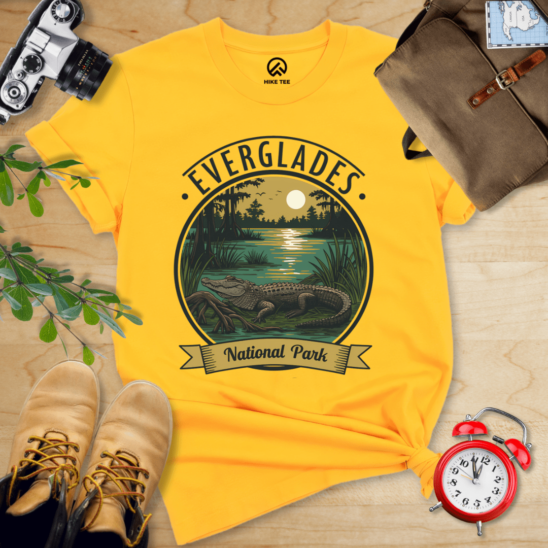 Hike Tee T-Shirt Gold / S Everglades American Alligator Shirt