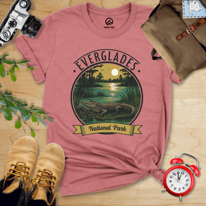 Hike Tee T-Shirt Heather Mauve / S Everglades American Alligator Shirt