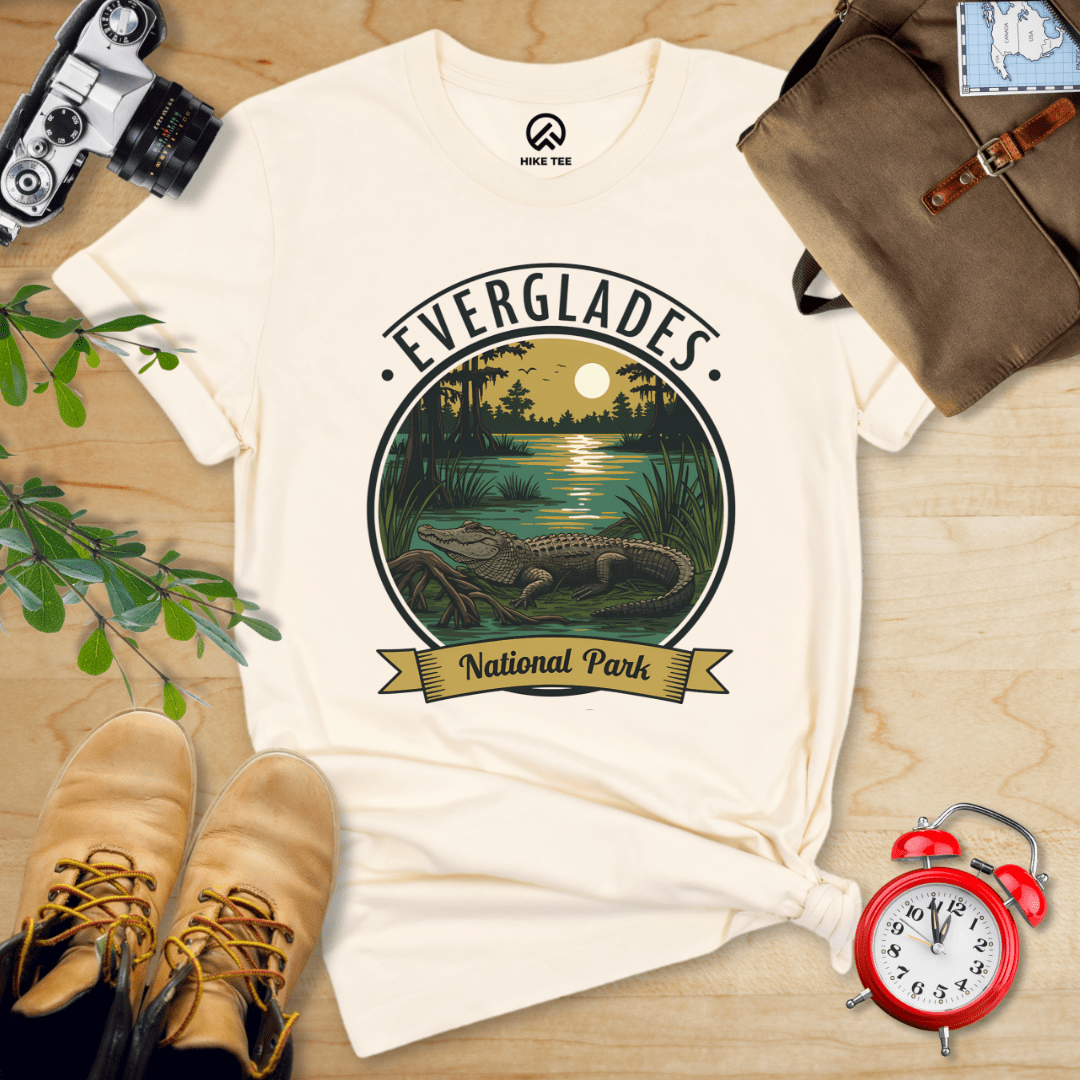 Hike Tee T-Shirt Natural / S Everglades American Alligator Shirt