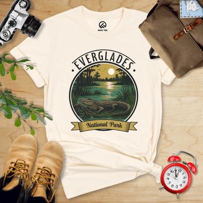 Hike Tee T-Shirt Natural / S Everglades American Alligator Shirt