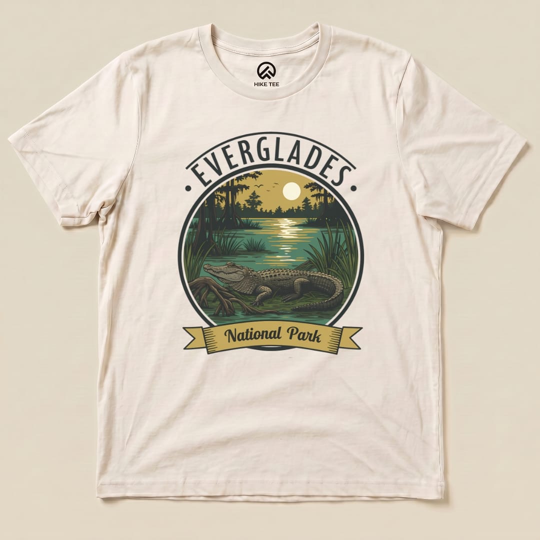 Hike Tee T-Shirt Natural / S Everglades American Alligator Shirt