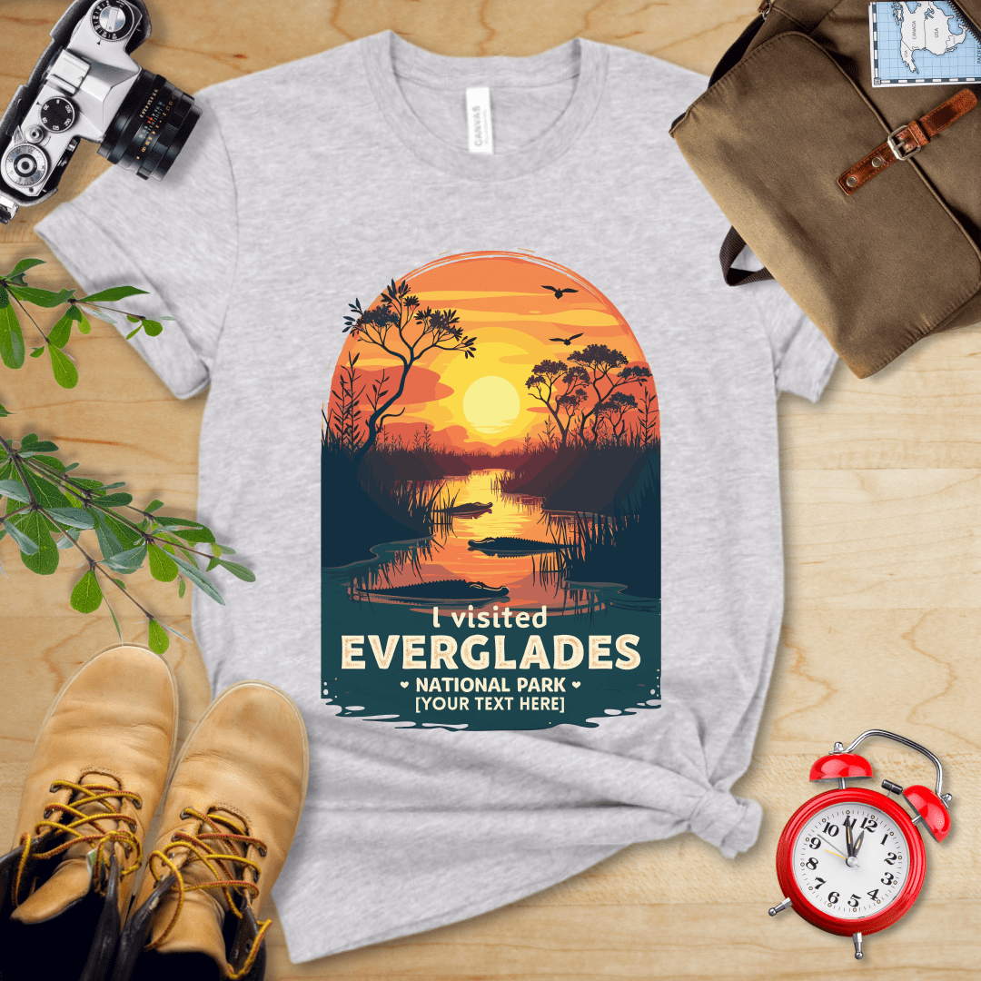 AnywherePOD T-Shirt Athletic Heather / S Everglades National Park Shirt + Personalization