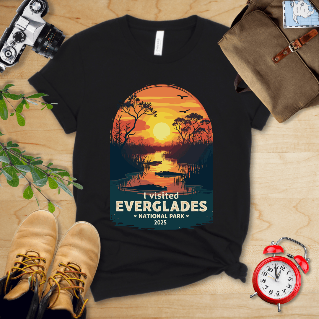 AnywherePOD T-Shirt Black / S Everglades National Park Shirt + Personalization