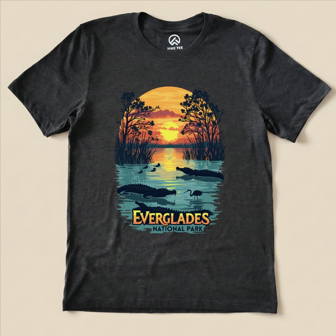 Hike Tee T-Shirt Dark Grey Heather / S Everglades National Park Shirt