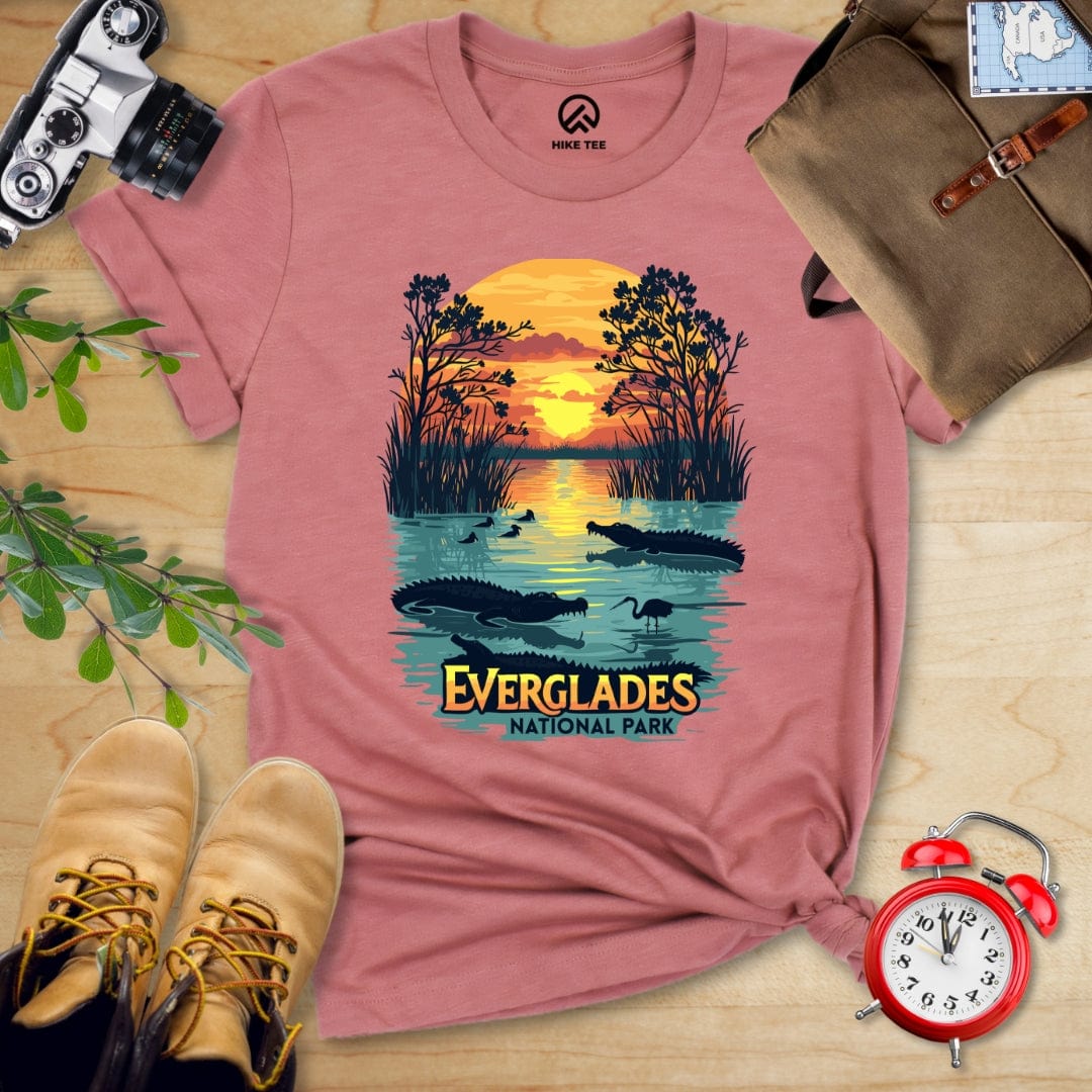 Hike Tee T-Shirt Heather Mauve / S Everglades National Park Shirt