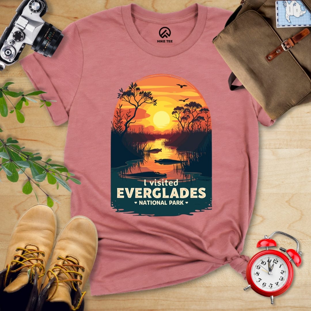 Hike Tee T-Shirt Heather Mauve / S Everglades National Park Shirt
