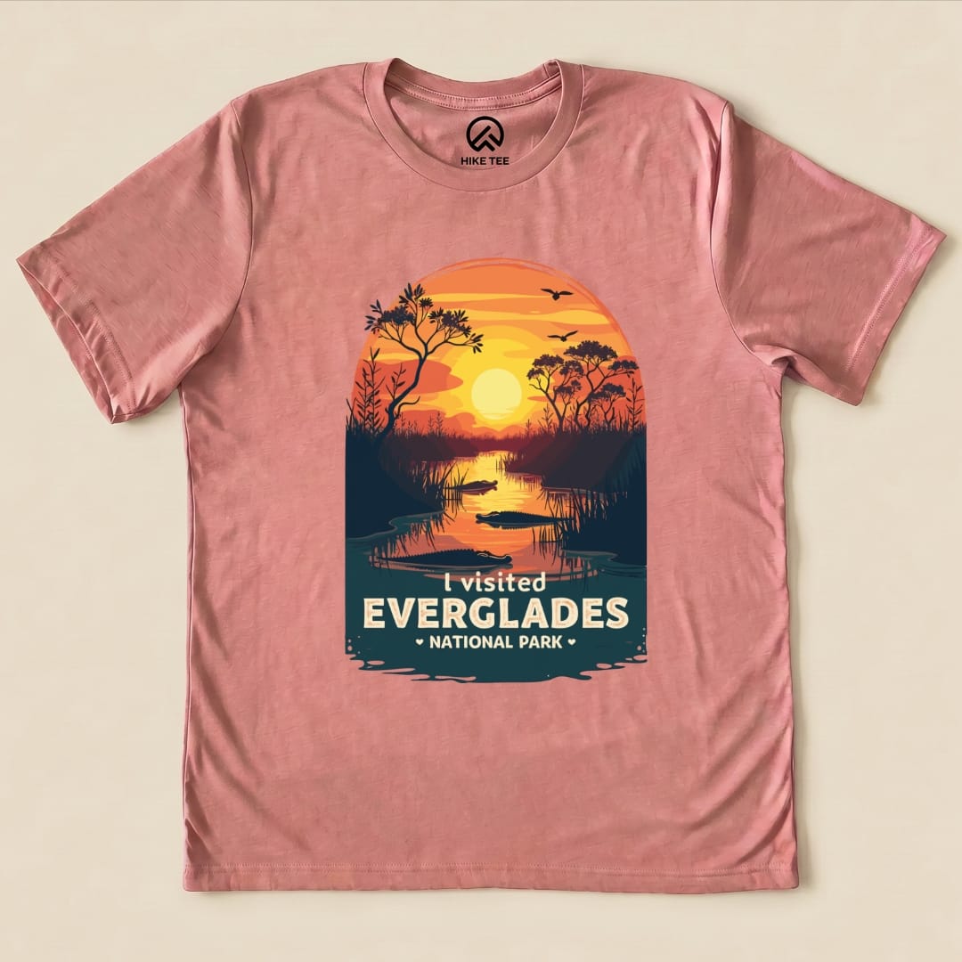 Hike Tee T-Shirt Heather Mauve / S Everglades National Park Shirt