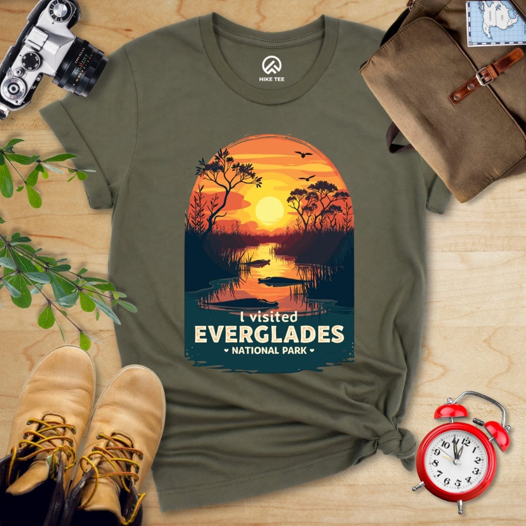Hike Tee T-Shirt Military Green / S Everglades National Park Shirt