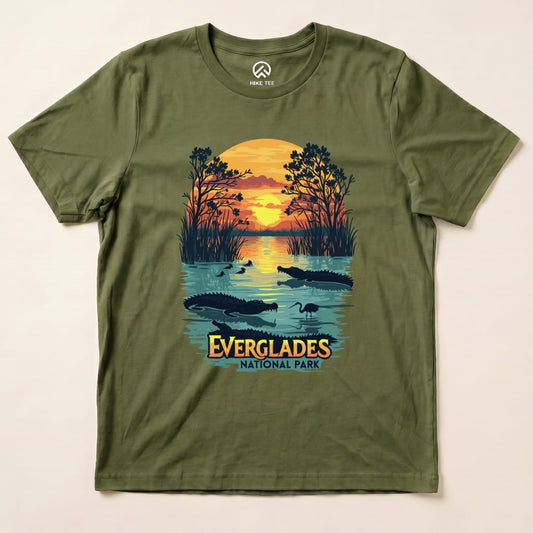 Hike Tee T-Shirt Military Green / S Everglades National Park Shirt