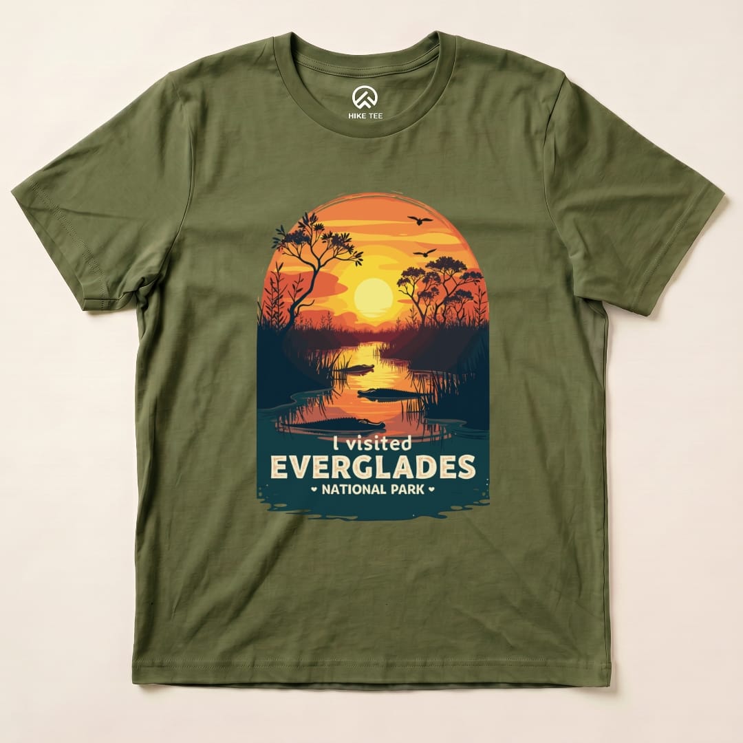 Hike Tee T-Shirt Military Green / S Everglades National Park Shirt