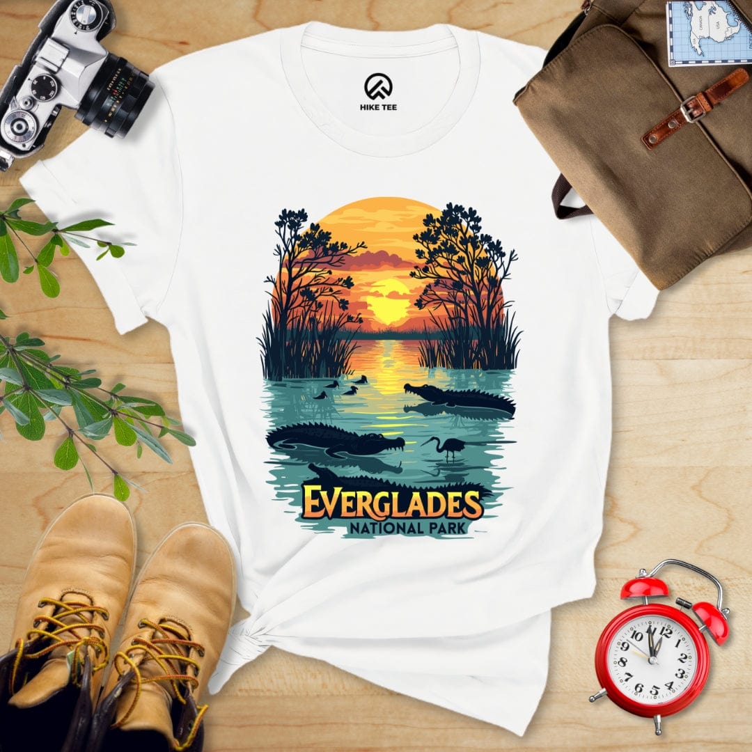 Hike Tee T-Shirt White / S Everglades National Park Shirt