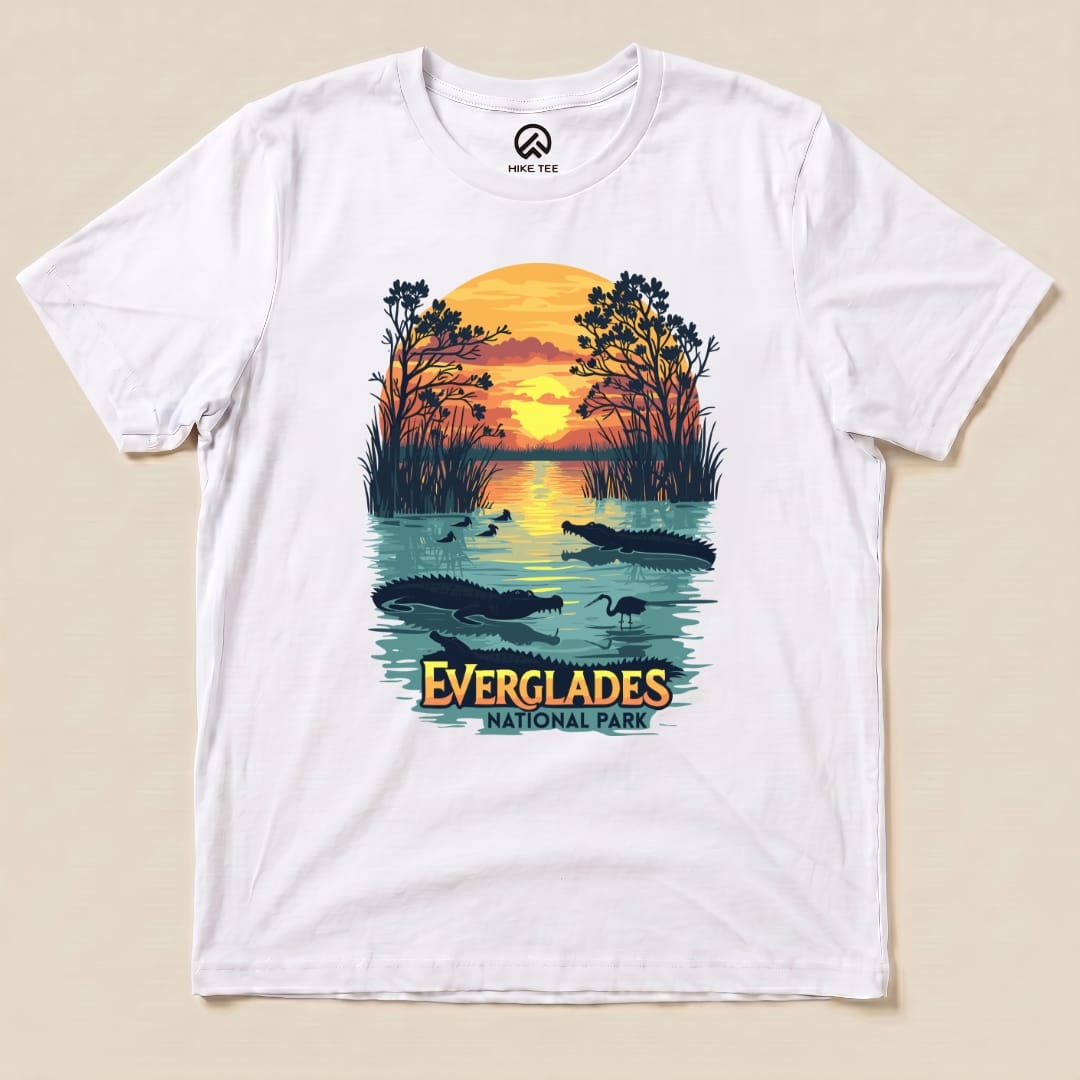 Hike Tee T-Shirt White / S Everglades National Park Shirt