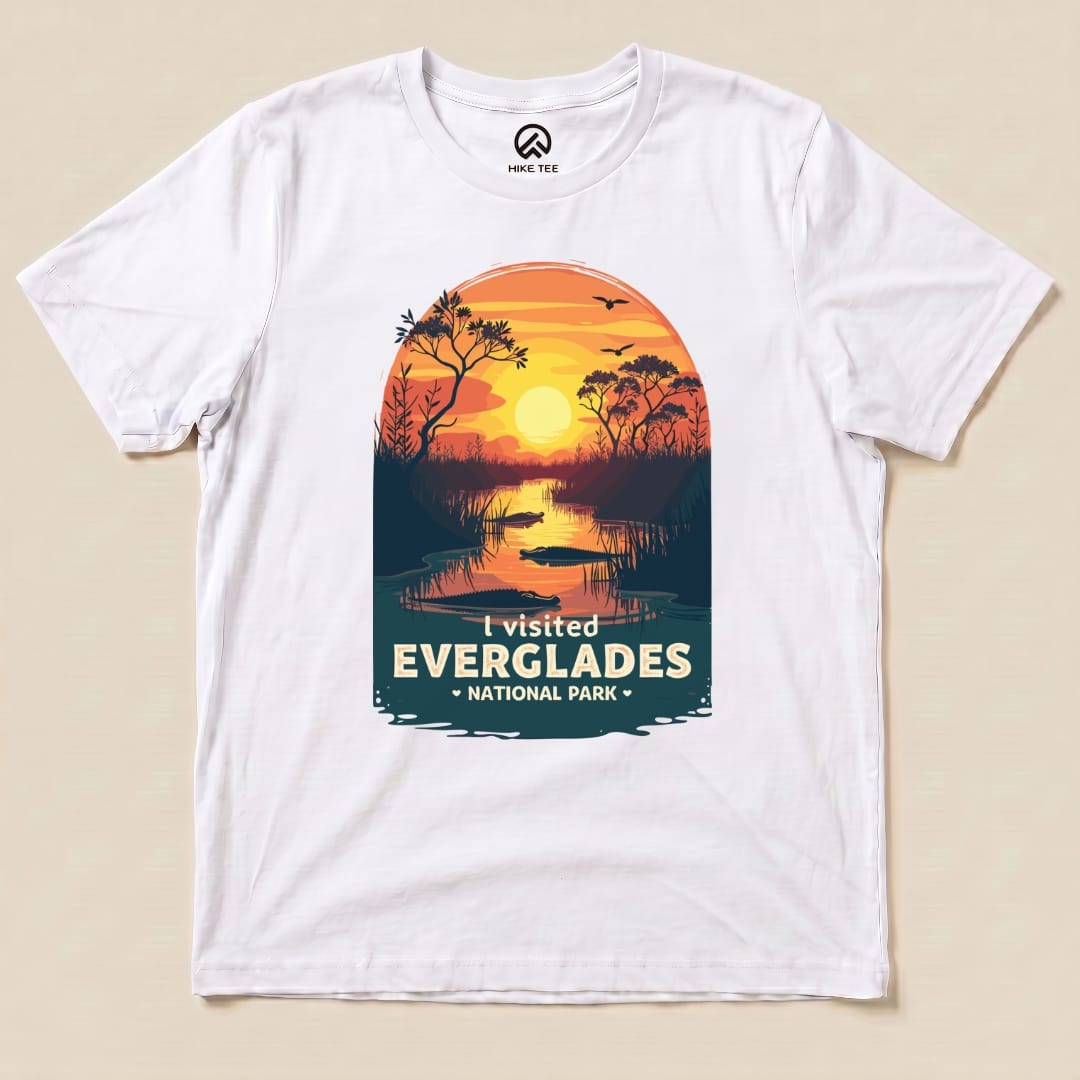 Hike Tee T-Shirt White / S Everglades National Park Shirt