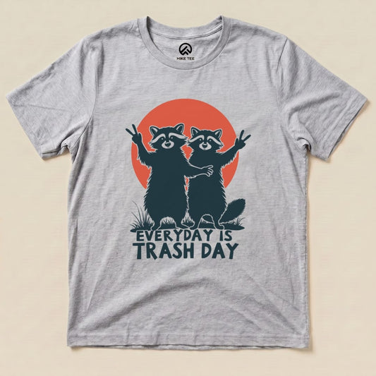Everyday is Trash Day Shirt Hike Tee T-Shirt Athletic Heather / S