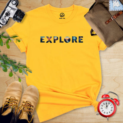 Hike Tee T-Shirt Gold / S Explore Hiking Shirt