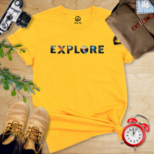 Hike Tee T-Shirt Gold / S Explore Hiking Shirt