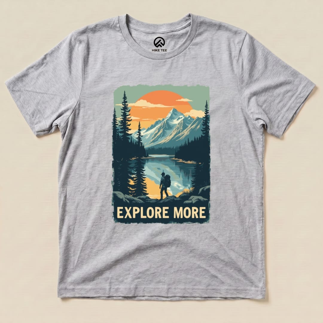 Explore More Shirt Hike Tee T-Shirt Athletic Heather / S