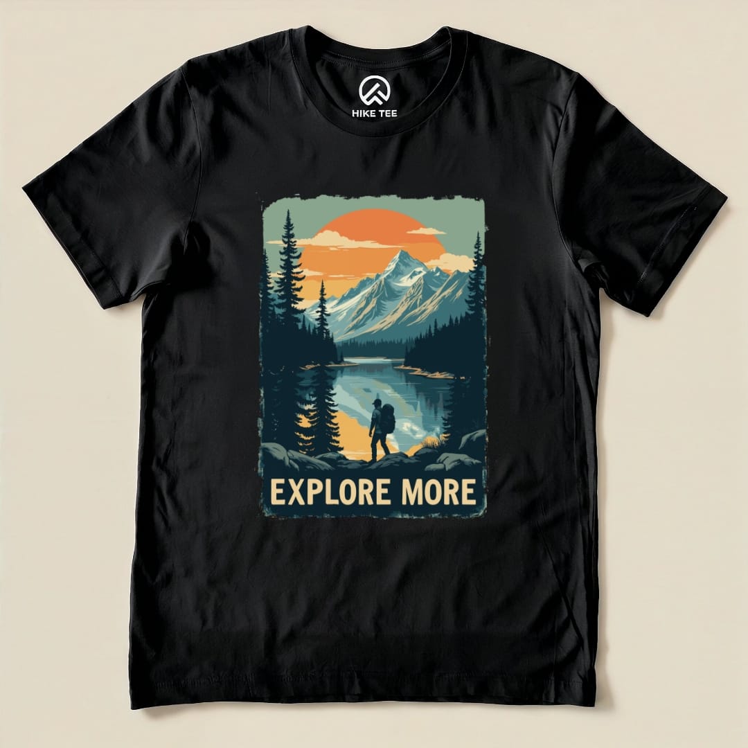 Explore More Shirt Hike Tee T-Shirt Black / S