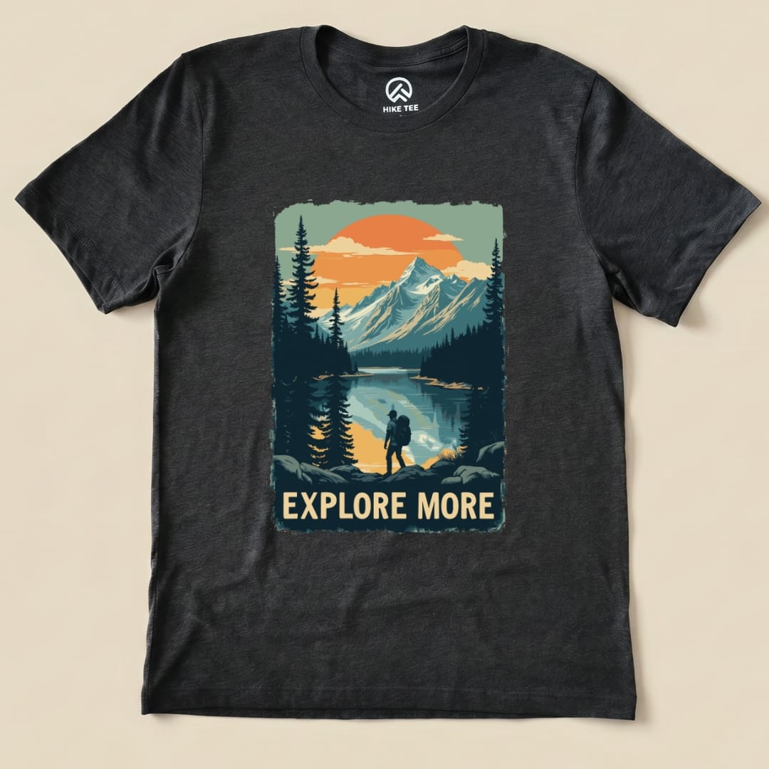 Explore More Shirt Hike Tee T-Shirt Dark Grey Heather / S