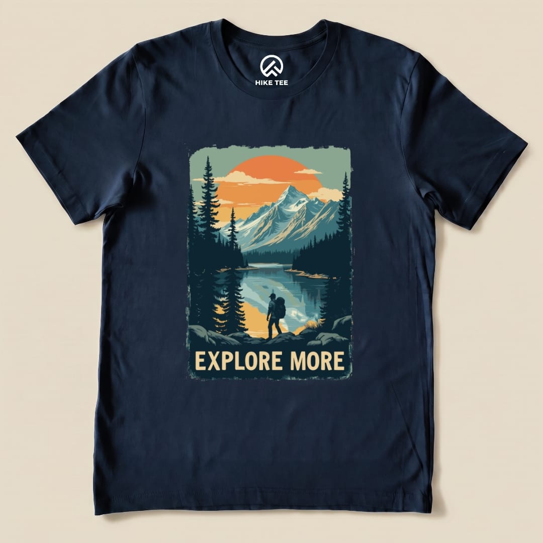 Explore More Shirt Hike Tee T-Shirt Navy / S