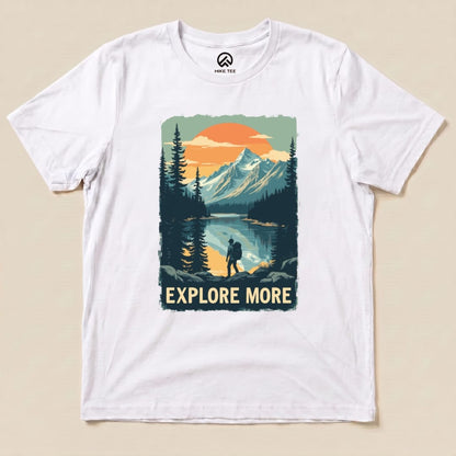 Explore More Shirt Hike Tee T-Shirt White / S