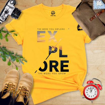 Hike Tee T-Shirt Gold / S Explore Motivational Shirt