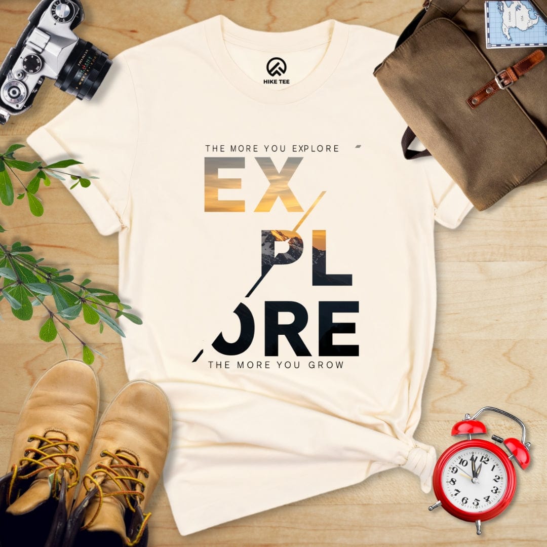 Hike Tee T-Shirt Natural / S Explore Motivational Shirt