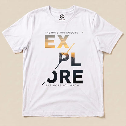 Explore Motivational Shirt Hike Tee T-Shirt White / S
