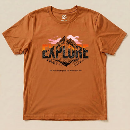 Explore Mountains Shirt Hike Tee T-Shirt Autumn / S