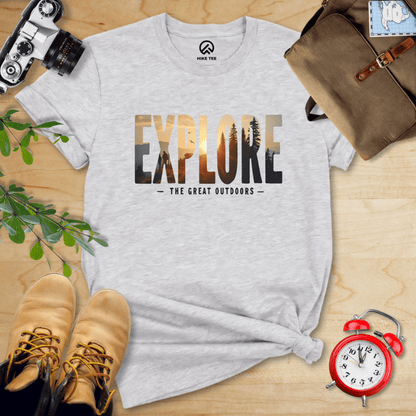 Hike Tee T-Shirt Athletic Heather / S Explore Shirt