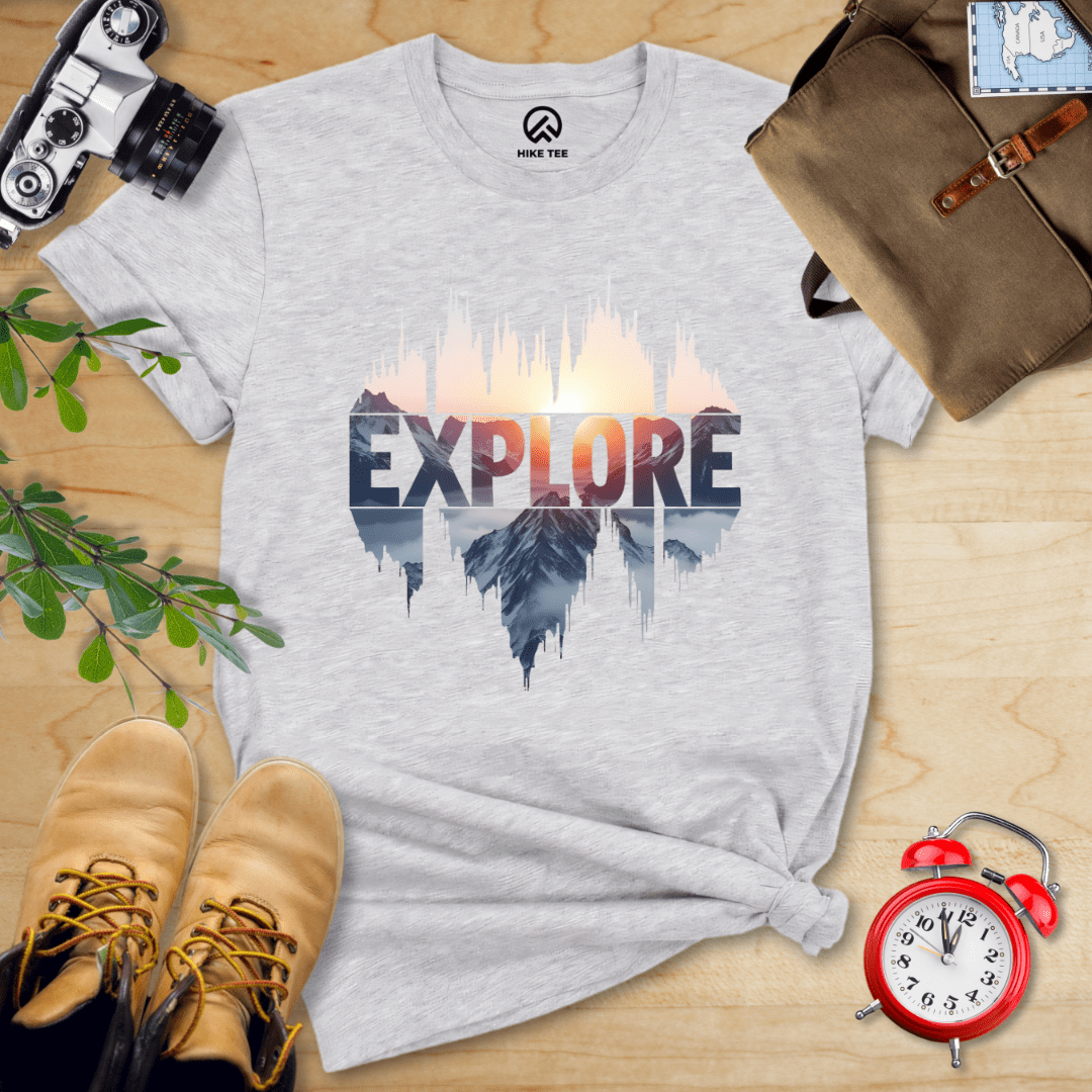 Hike Tee T-Shirt Athletic Heather / S Explore Shirt