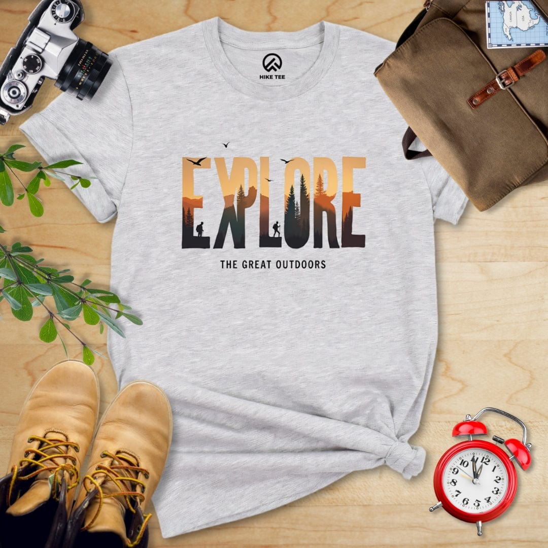 Printify T-Shirt Athletic Heather / S Explore Shirt