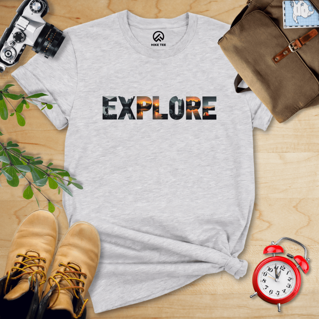 Hike Tee T-Shirt Athletic Heather / S Explore Shirt