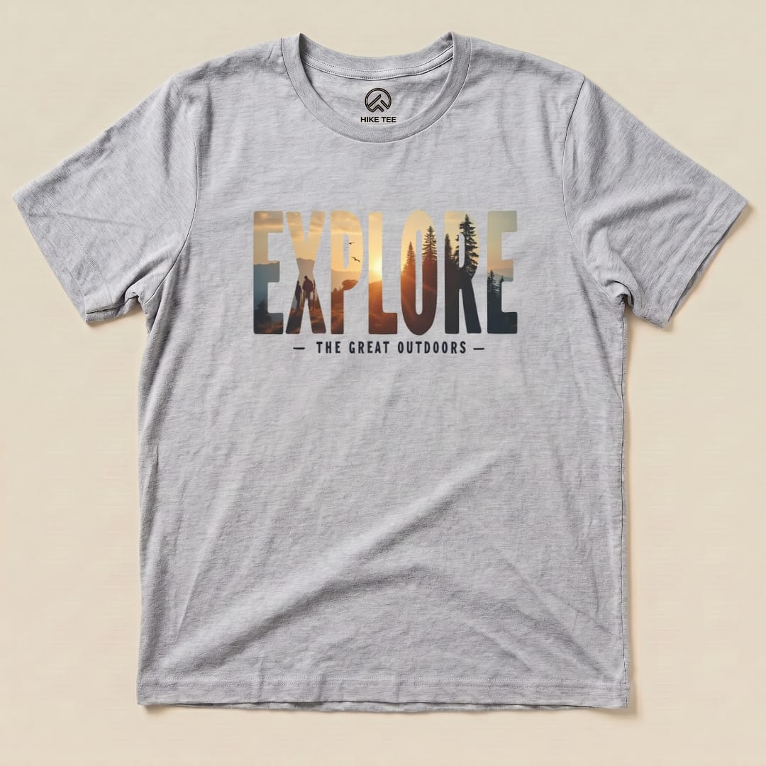 Hike Tee T-Shirt Athletic Heather / S Explore Shirt