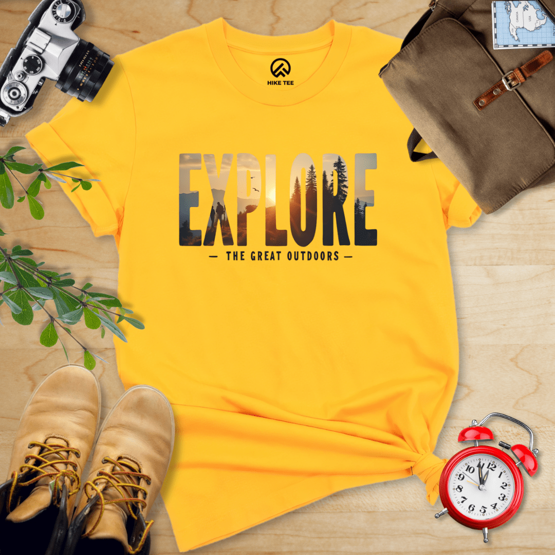 Hike Tee T-Shirt Gold / S Explore Shirt