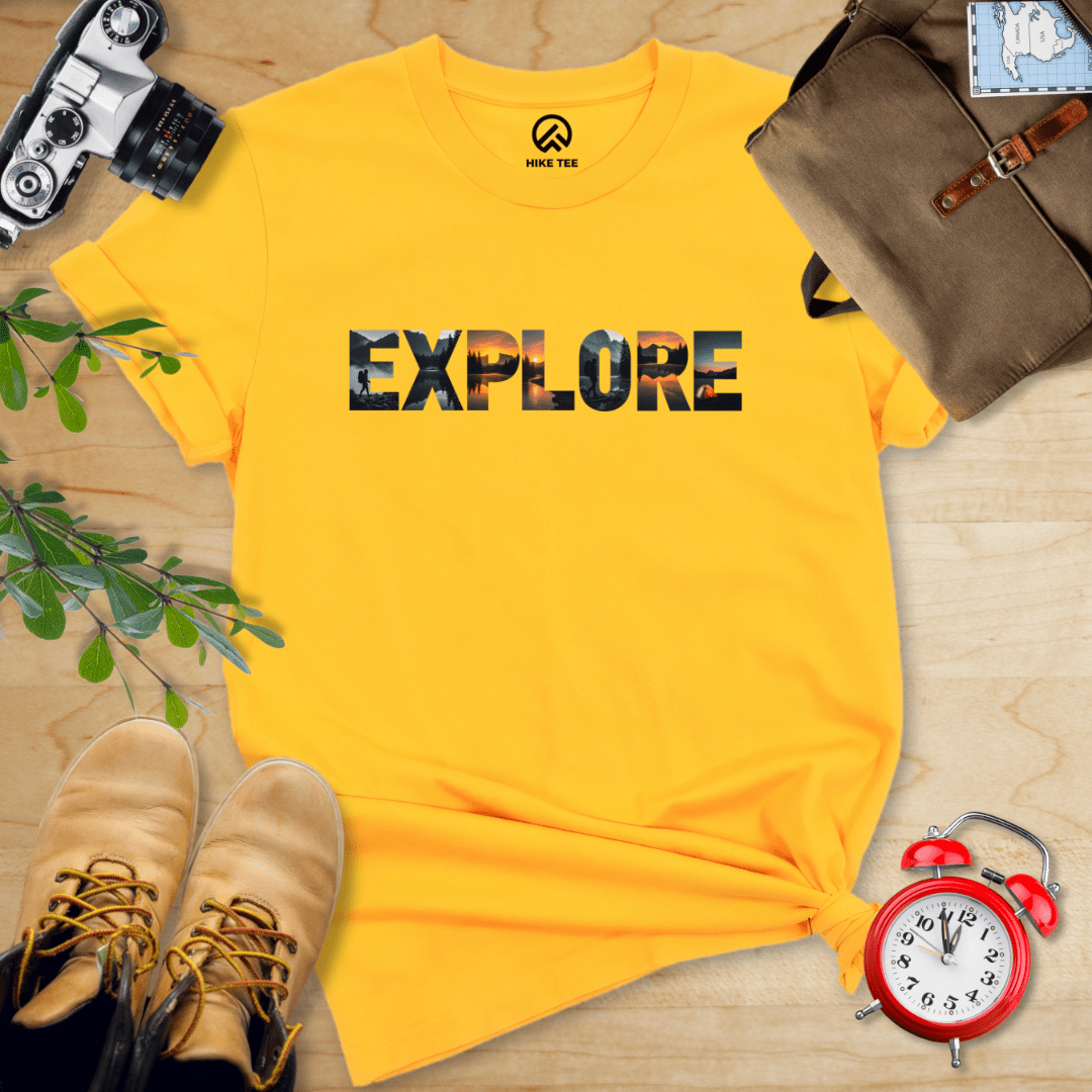 Hike Tee T-Shirt Gold / S Explore Shirt