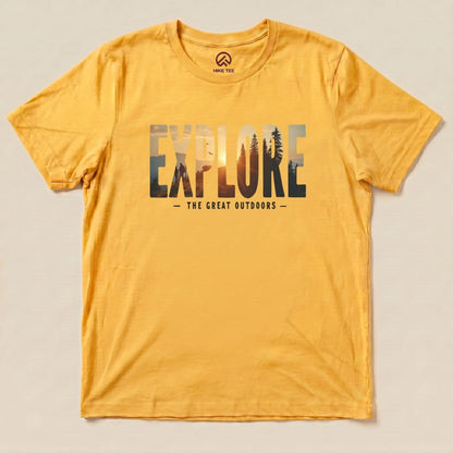 Hike Tee T-Shirt Gold / S Explore Shirt