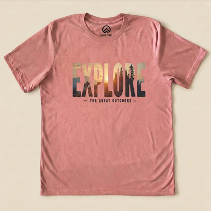Hike Tee T-Shirt Heather Mauve / S Explore Shirt