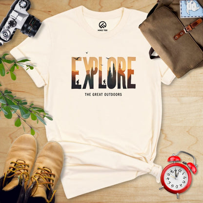 Printify T-Shirt Natural / S Explore Shirt