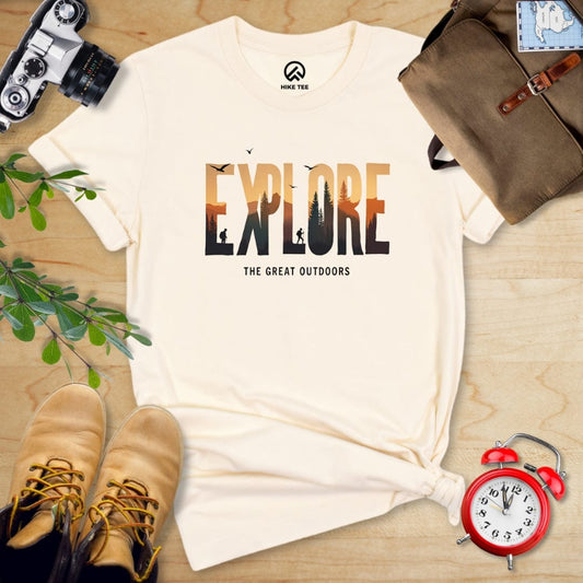 Printify T-Shirt Natural / S Explore Shirt
