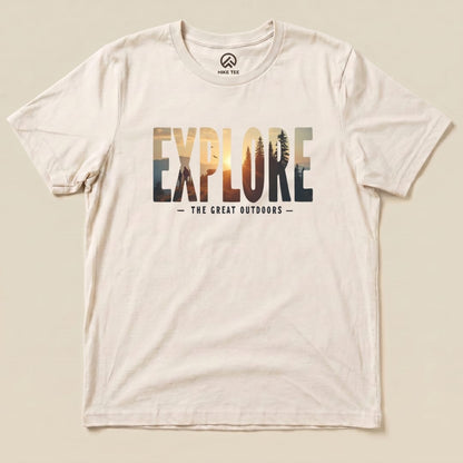 Hike Tee T-Shirt Natural / S Explore Shirt