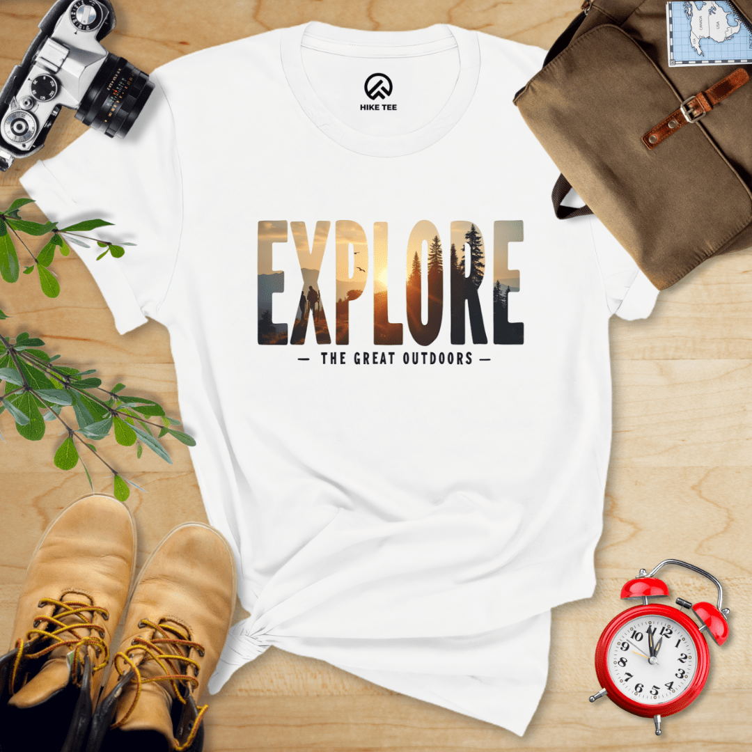 Hike Tee T-Shirt White / S Explore Shirt