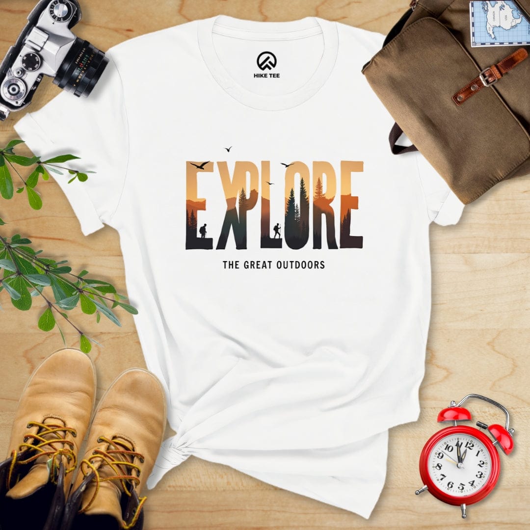 Printify T-Shirt White / S Explore Shirt