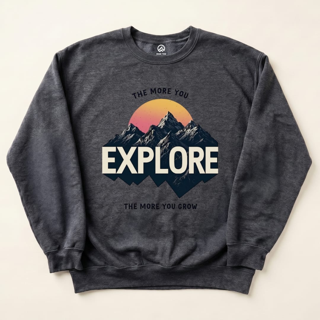 Explore Sweatshirt Hike Tee Sweatshirt Dark Heather / S