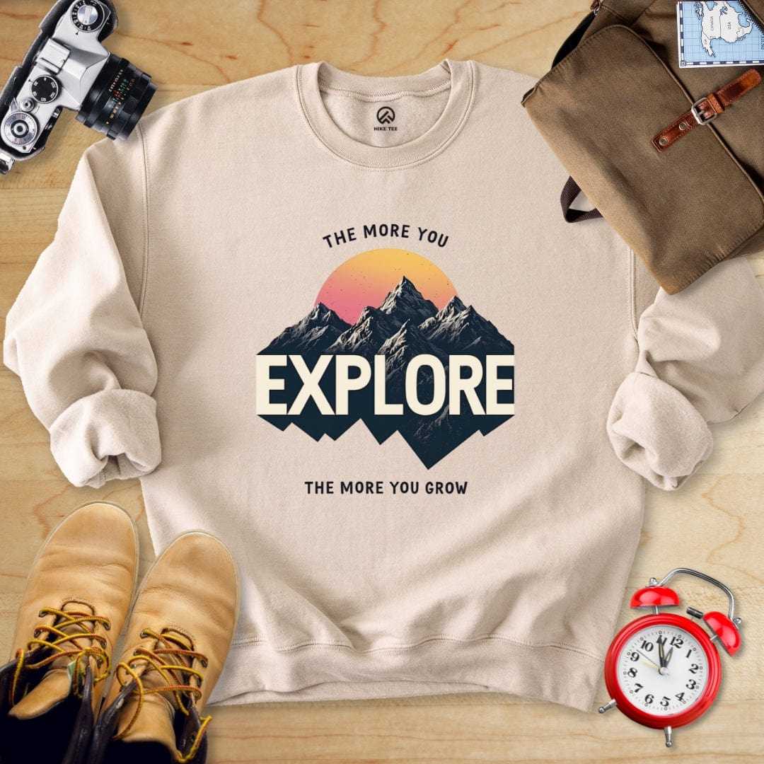 Hike Tee Sweatshirt Sand / S Explore Sweatshirt