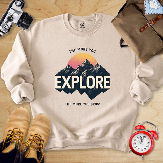 Hike Tee Sweatshirt Sand / S Explore Sweatshirt