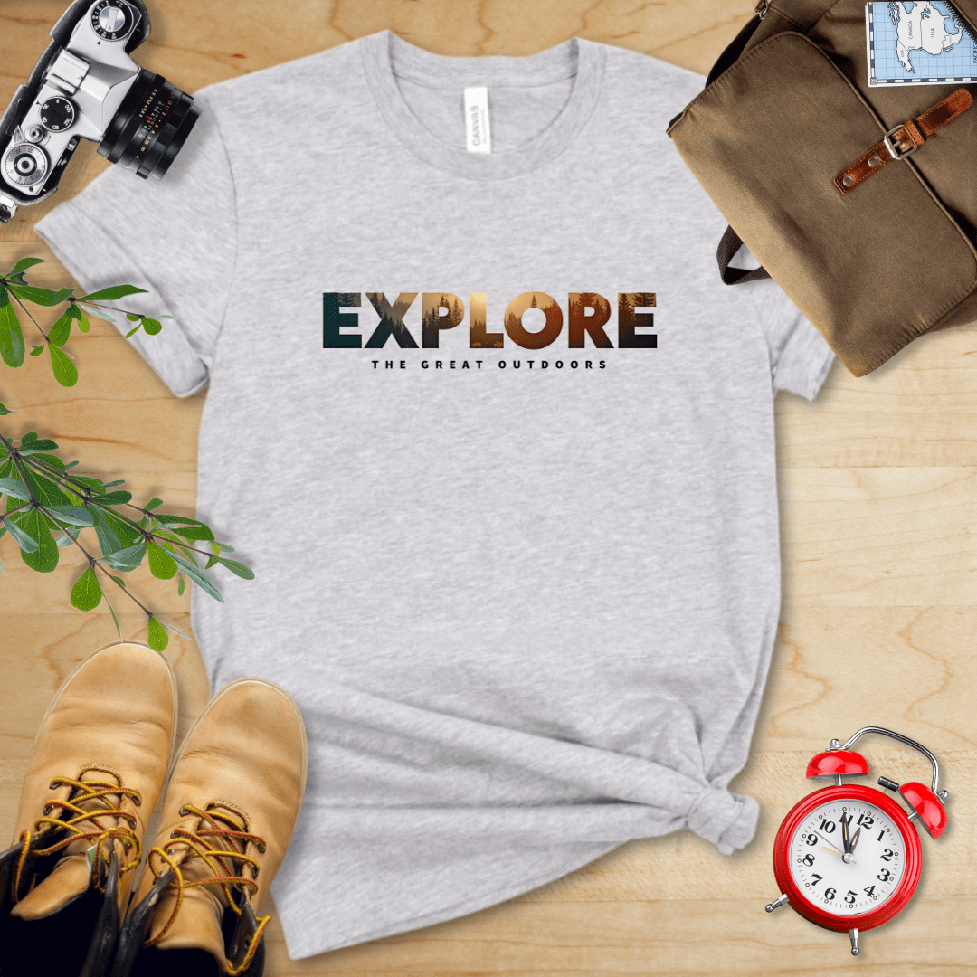 Hike Tee T-Shirt Athletic Heather / S Explore The Great Outdoors Shirt