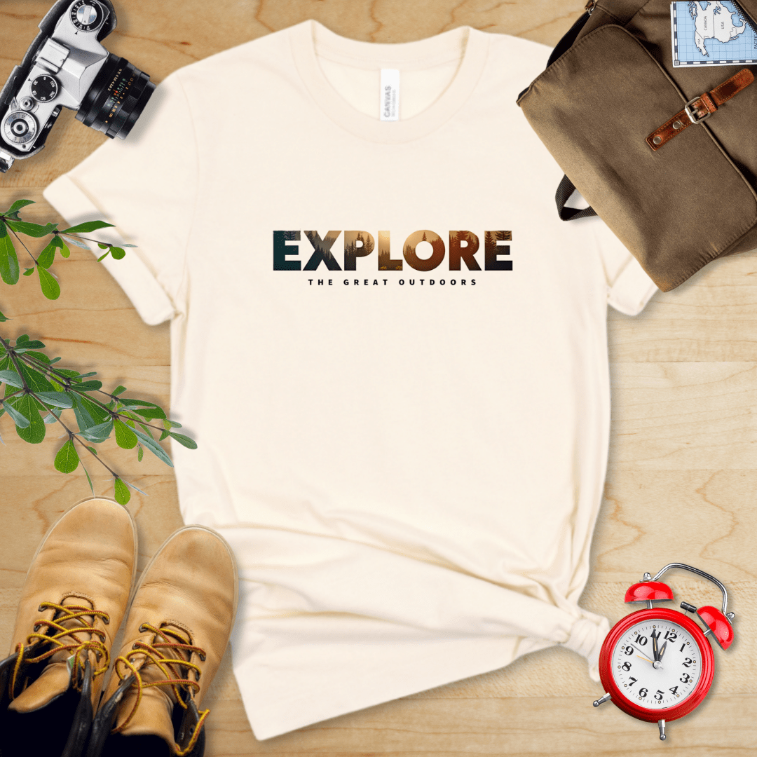 Hike Tee T-Shirt Natural / S Explore The Great Outdoors Shirt