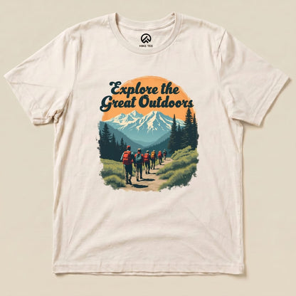 Explore The Great Outdoors Shirt Hike Tee T-Shirt Natural / S